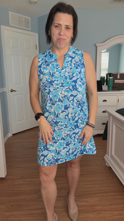 The Lizzy Tank Dress In Navy By Dear Scarlett