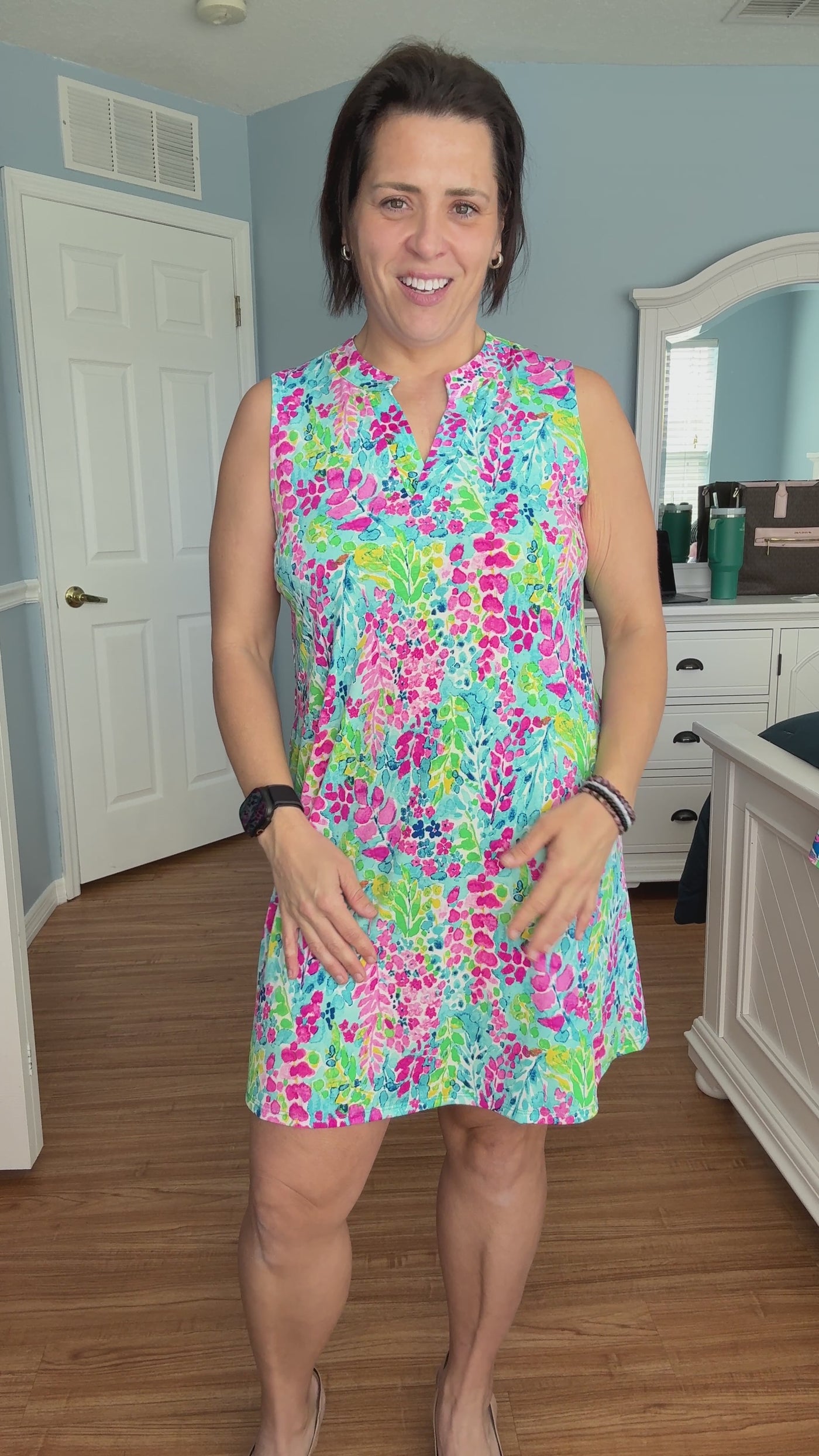 The Lizzy Tank Dress In Mint By Dear Scarlett