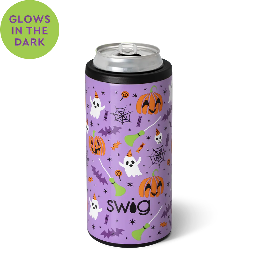 Scary Sips Swig Life Reusable Straw Set (Clear Pumpkin/Black Glitter) ·  NanaMacs