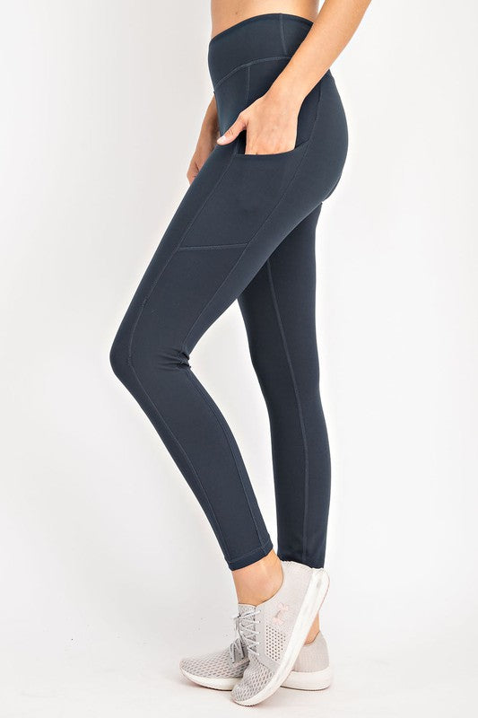 Soft As Butter Pocket Leggings in Nocturnal Navy