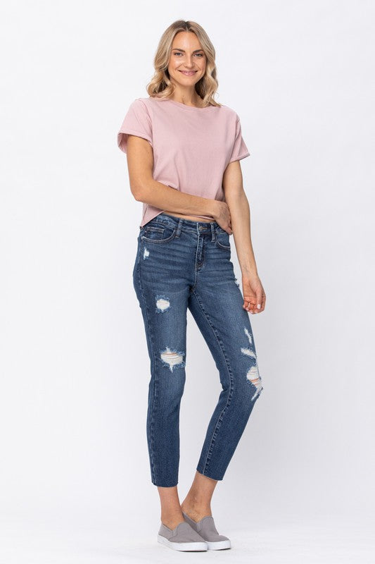 Cropped and Carefree Jeans By Judy Blue