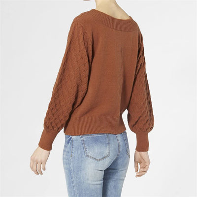 Ginger Boat Pointelle Sweater