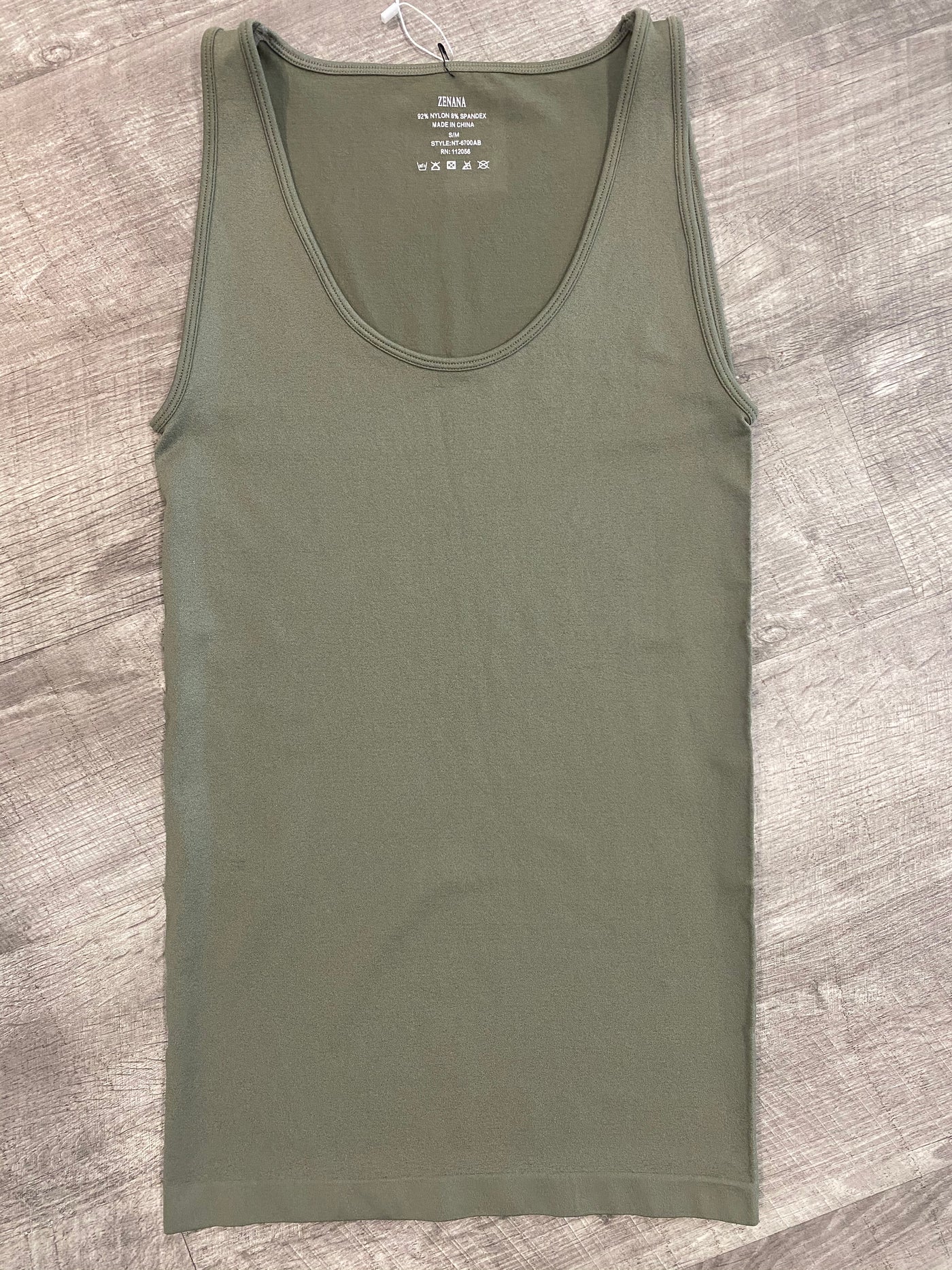 Just The Basics Scoop Neck Tank