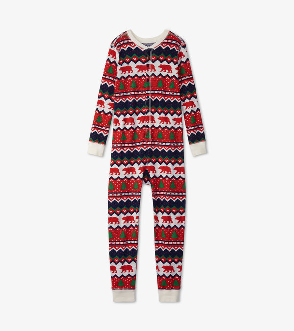 Family Pajama Sets In Fair Isle Bear