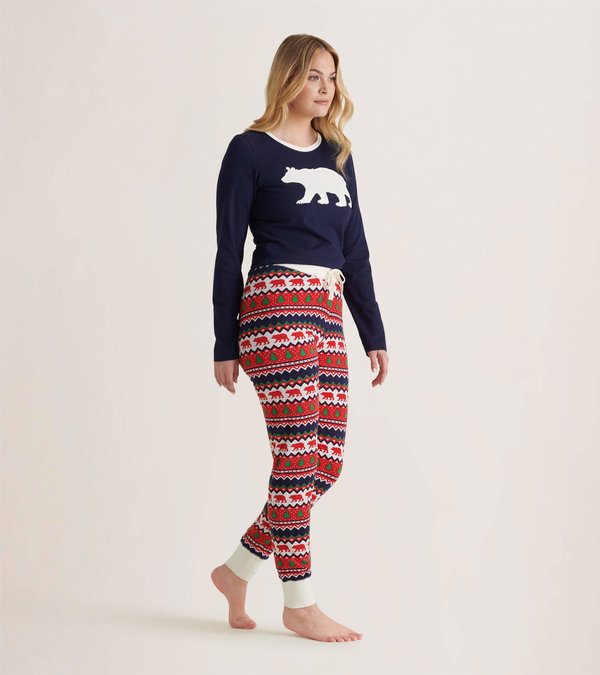 Family Pajama Sets In Fair Isle Bear