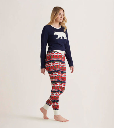 Family Pajama Sets In Fair Isle Bear