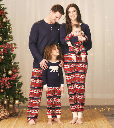 Family Pajama Sets In Fair Isle Bear