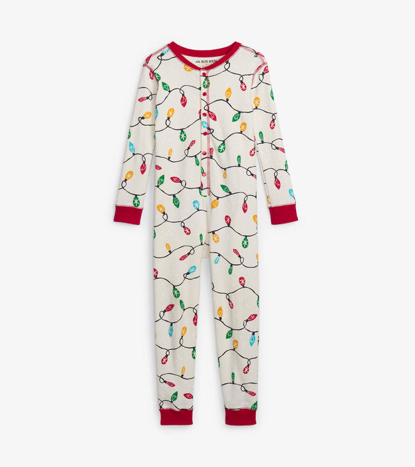 Family Pajama Sets In Holiday Lights