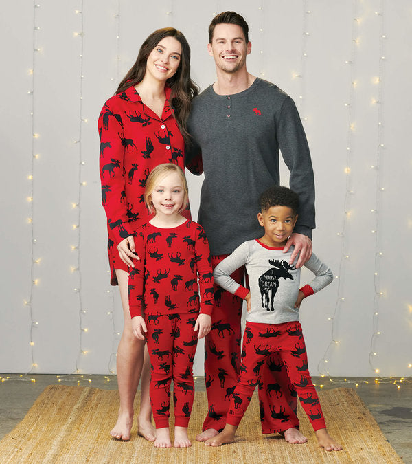 Family Pajama Sets In Red Moose