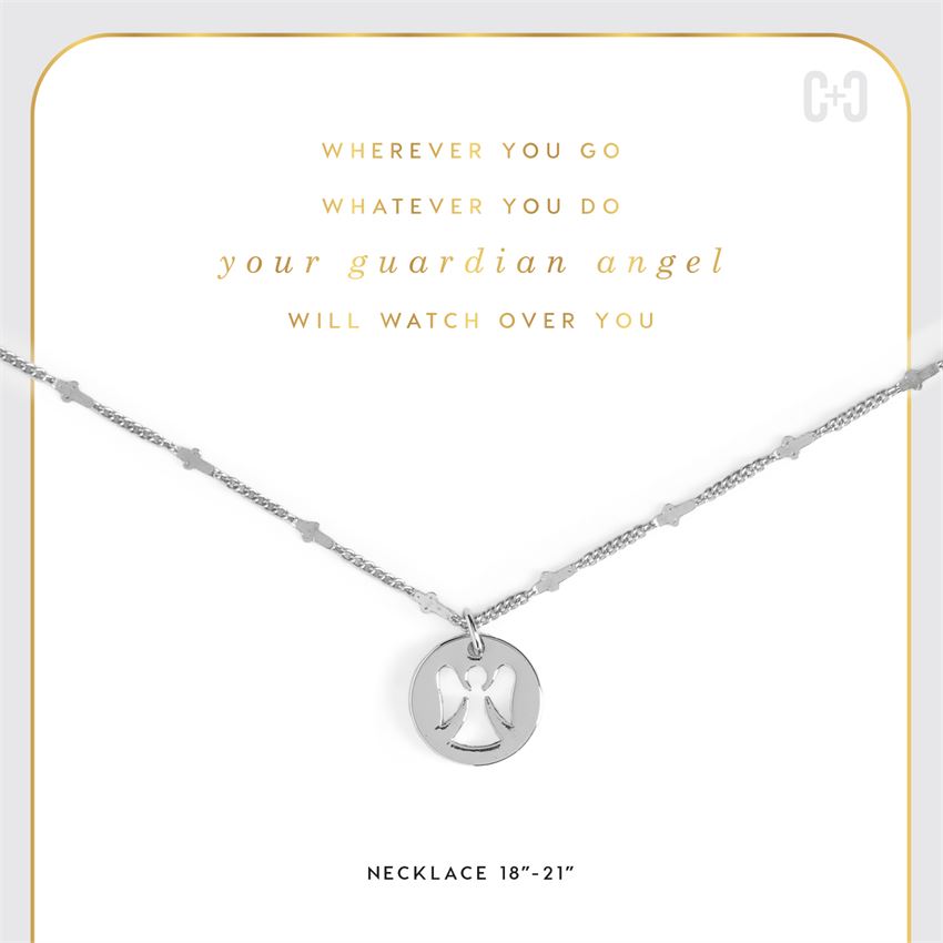 Guardian Angel Necklaces by Coco & Carmen - Silver