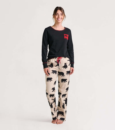 Family Pajama Sets In Plaid Bear