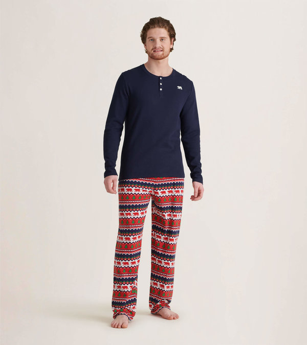 Family Pajama Sets In Fair Isle Bear