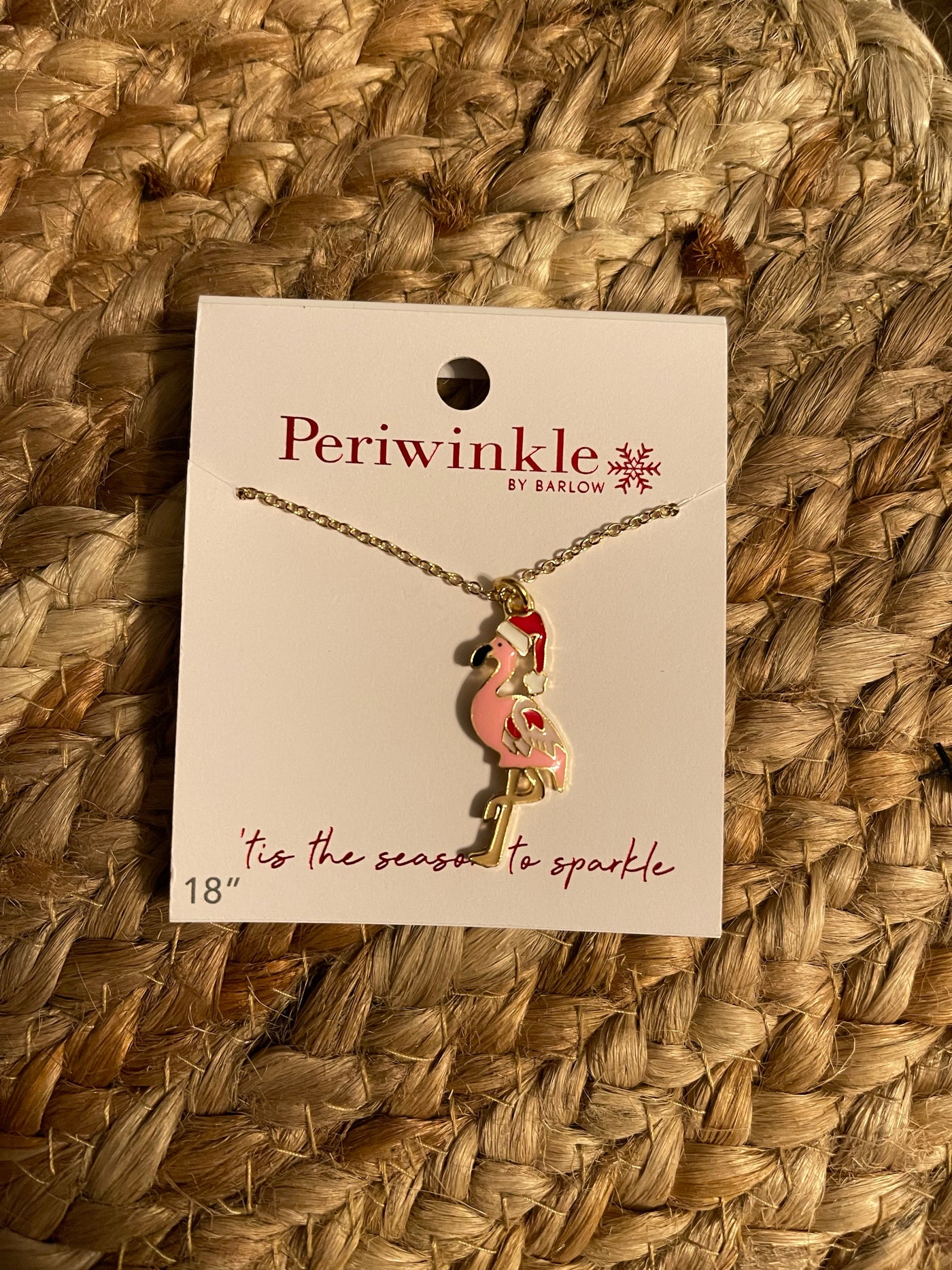 Holiday Collection by Periwinkle - Flamingo With Santa Hat