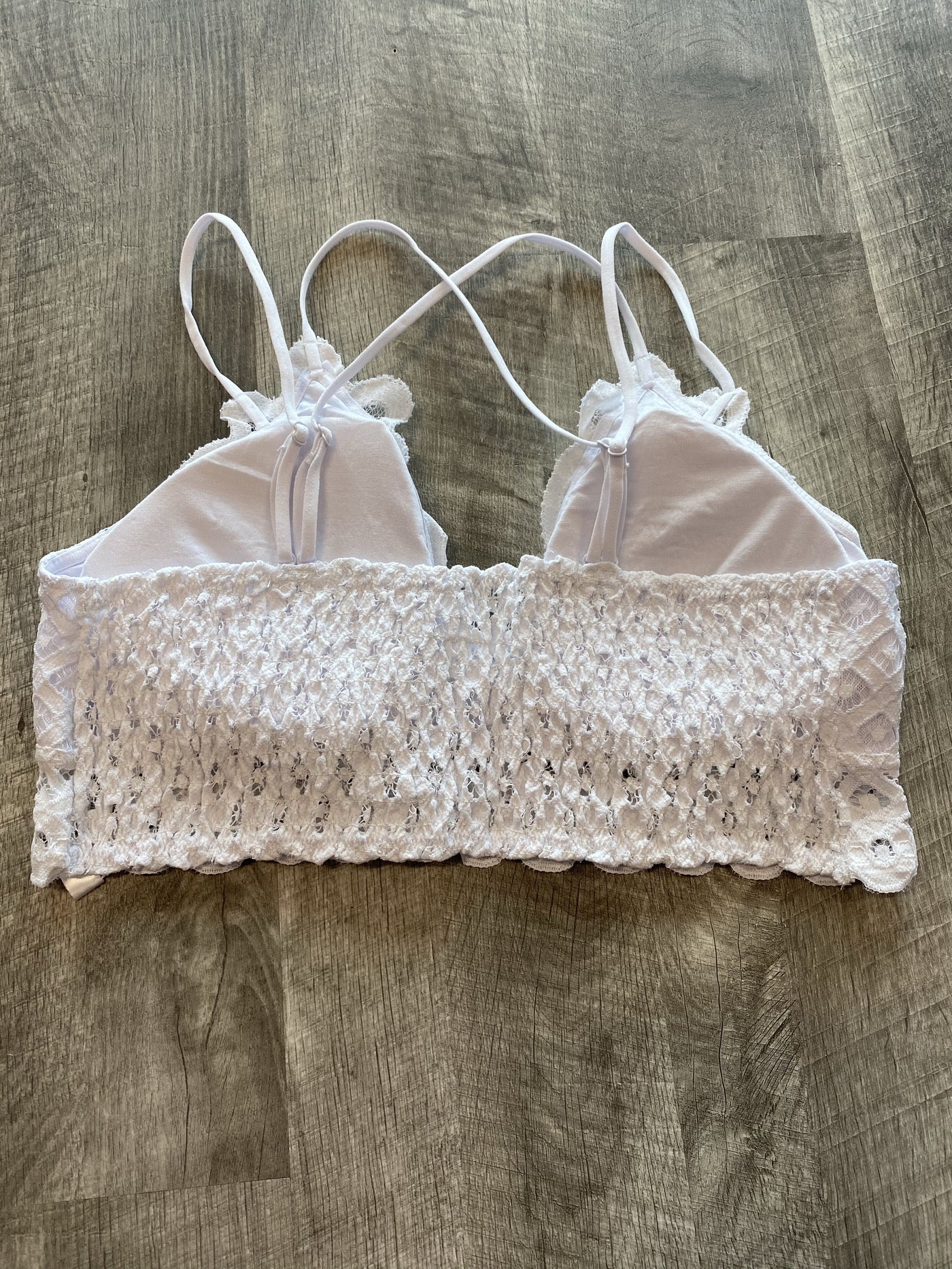 Crochet Lace Bralette In White - The Teal Turtle Clothing Company