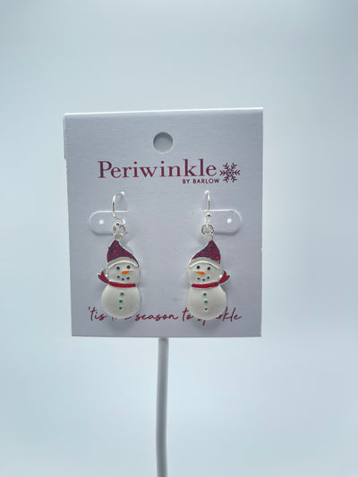 Holiday Collection by Periwinkle - Snowman Red Hat