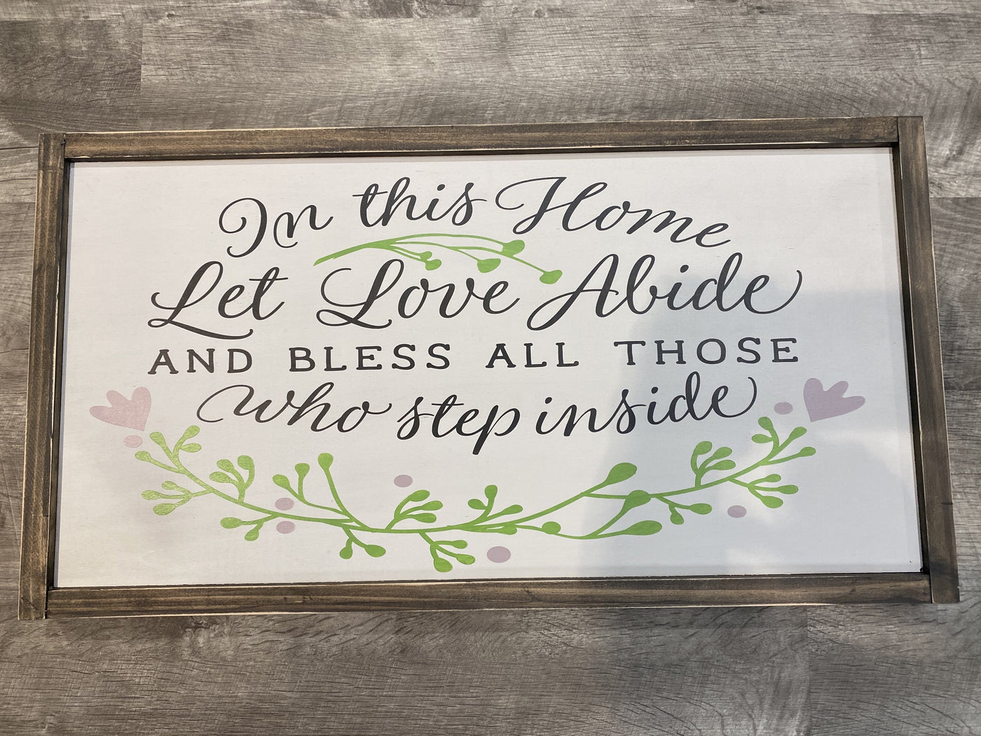 The Painted Knot Let Love Abide Sign - The Teal Turtle Clothing Company
