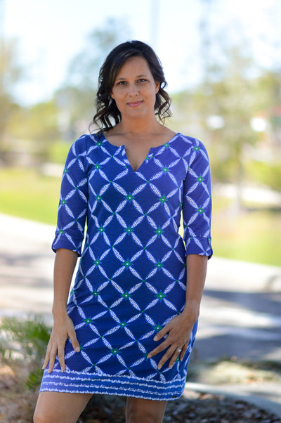 The Lucy Dress in Diamond Ikat by Hatley