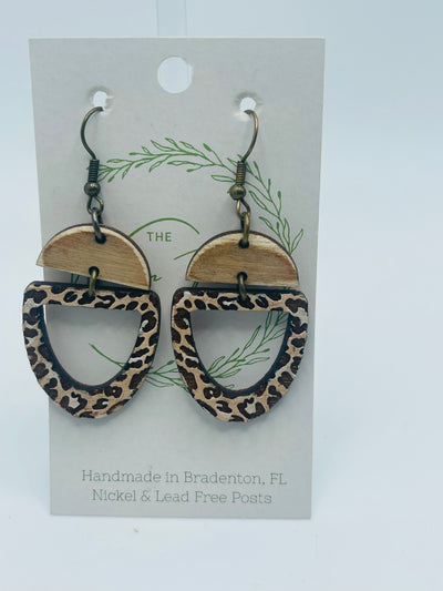 The Wooden Fence Earrings Wood Collection