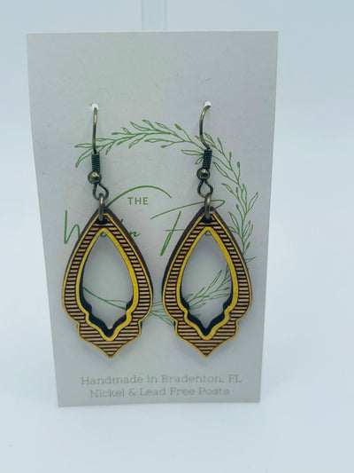 The Wooden Fence Earrings Wood Collection