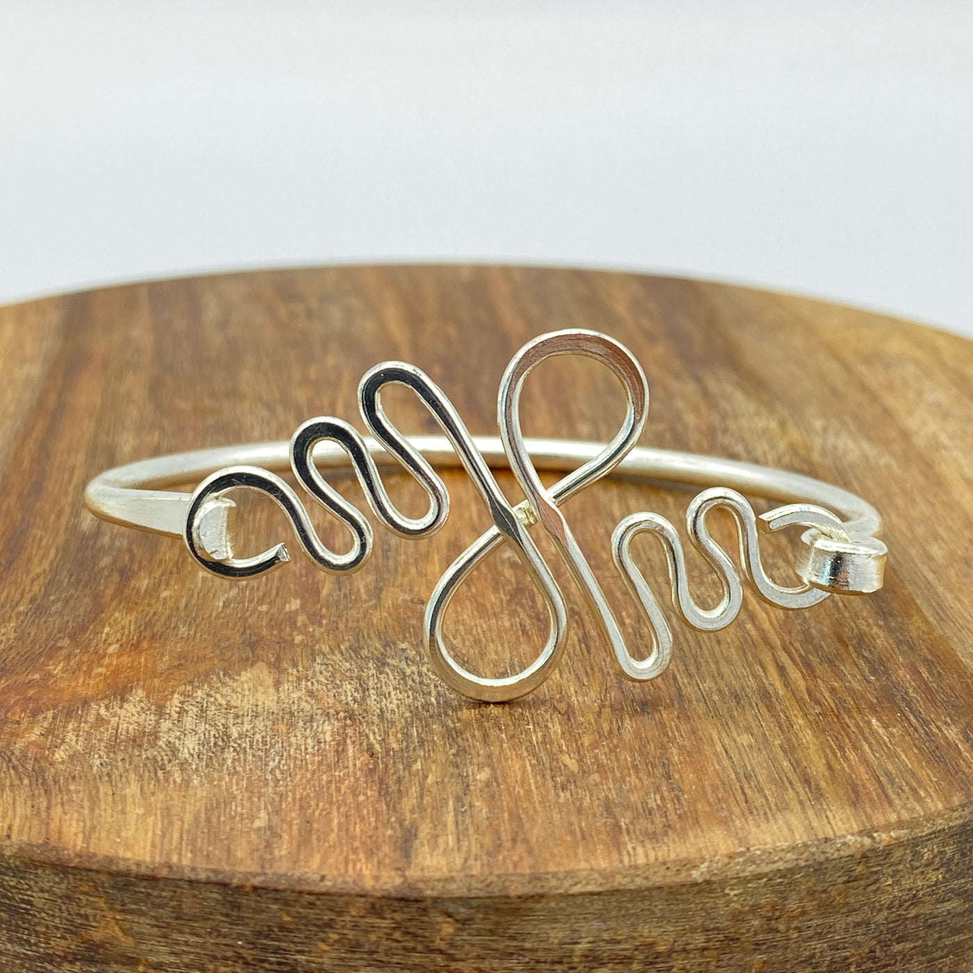 Silver Wire Bracelets by Anju