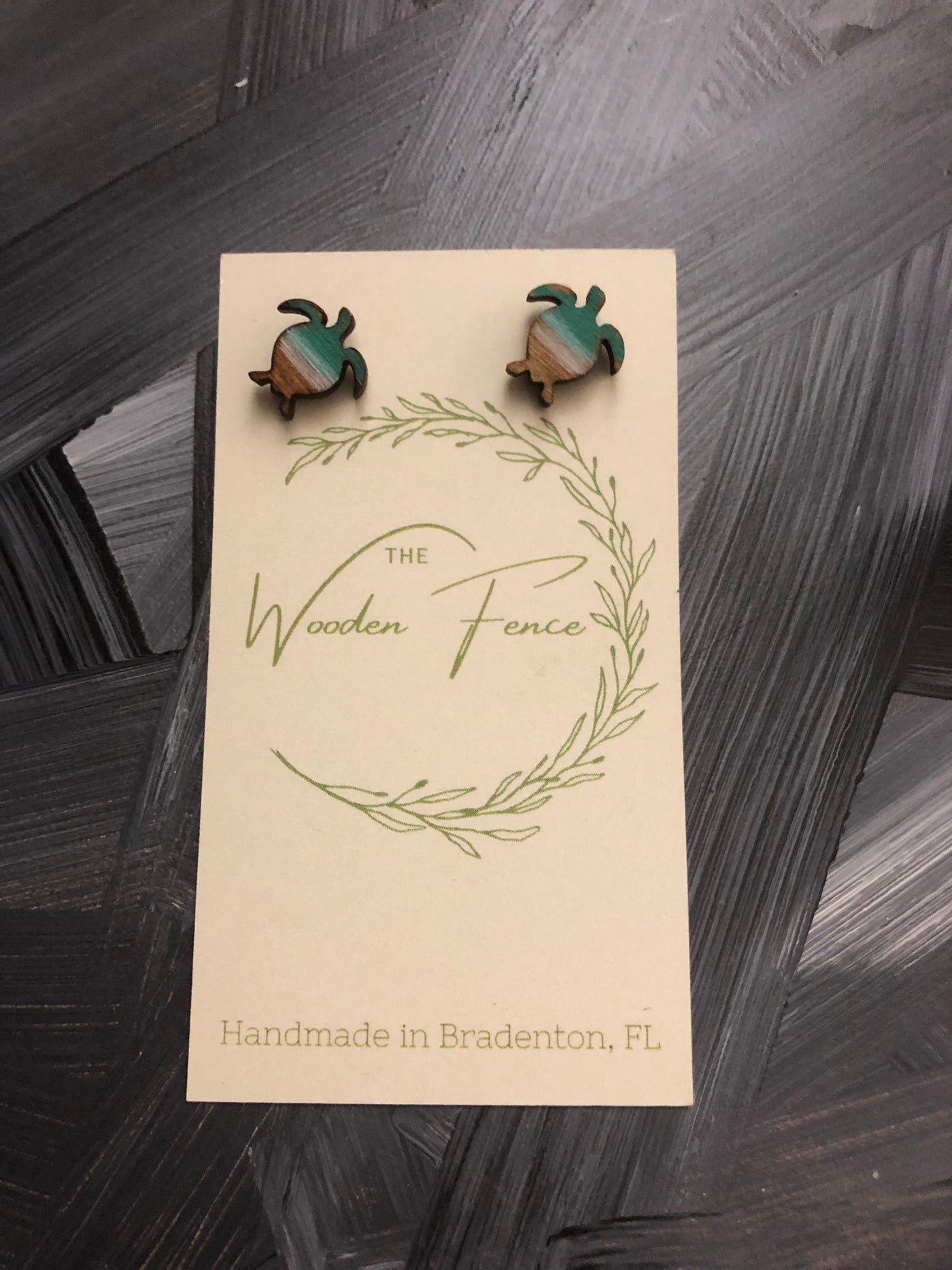 The Wooden Fence Earrings Wood Collection