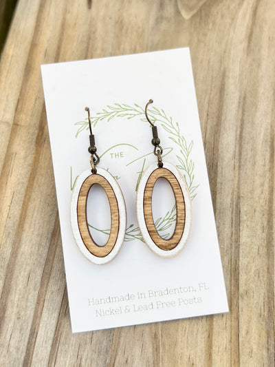 The Wooden Fence Earrings Wood Collection