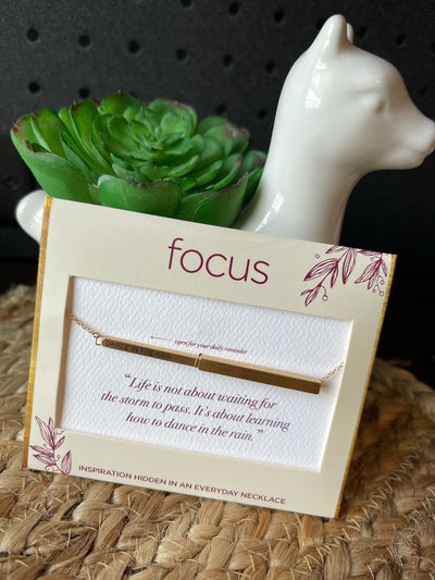 Focus Hidden Message Necklace by Centercourt
