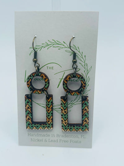 The Wooden Fence Earrings Wood Collection