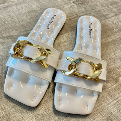 The Callie Sandal in White