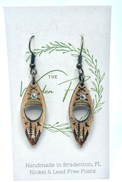 The Wooden Fence Earrings Wood Collection