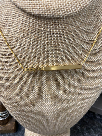 Focus Hidden Message Necklace by Centercourt