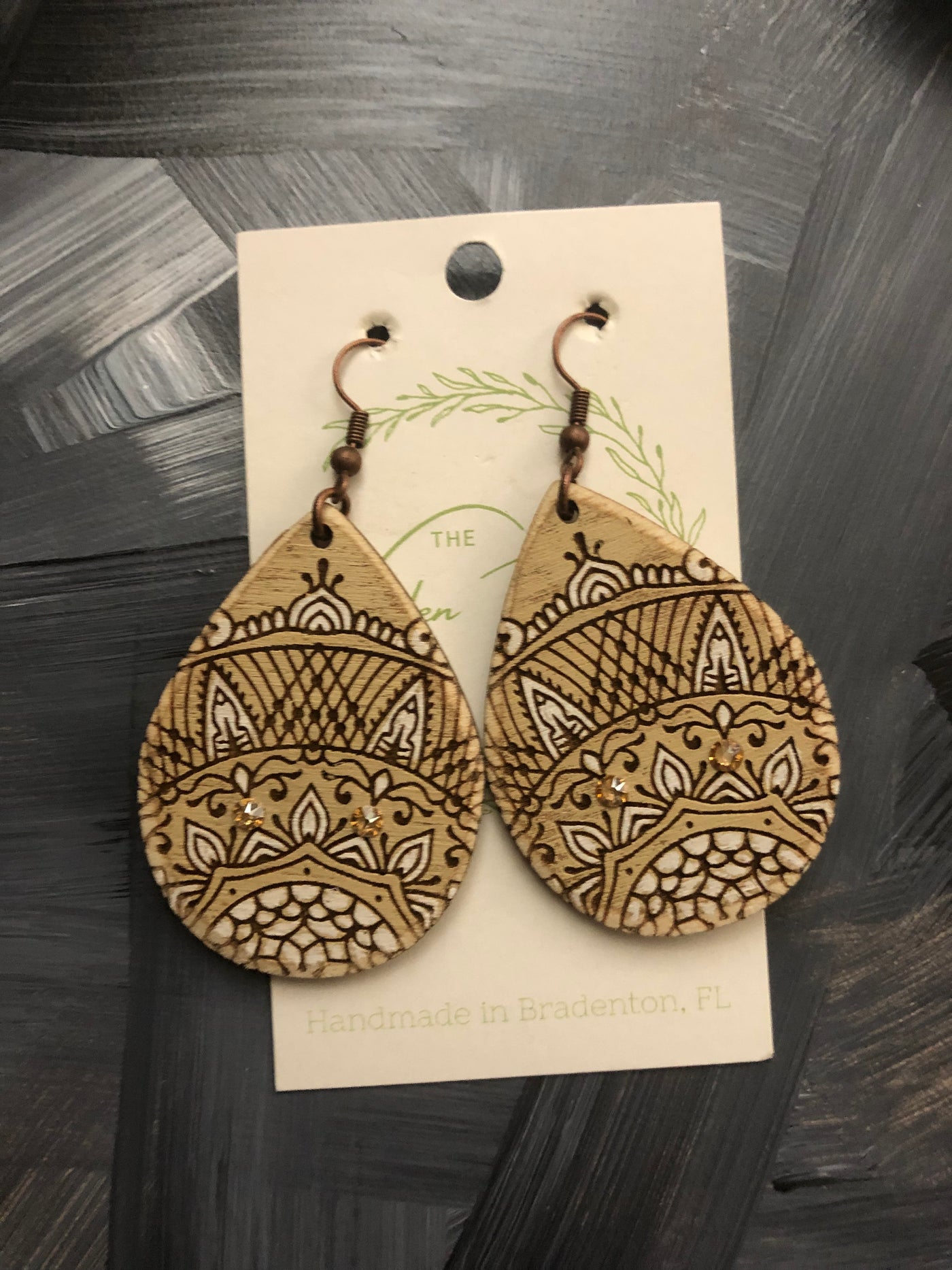 The Wooden Fence Earrings Wood Collection