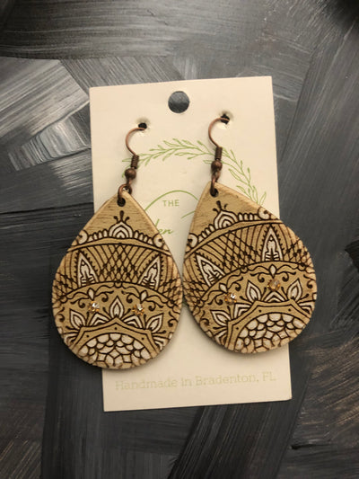 The Wooden Fence Earrings Wood Collection