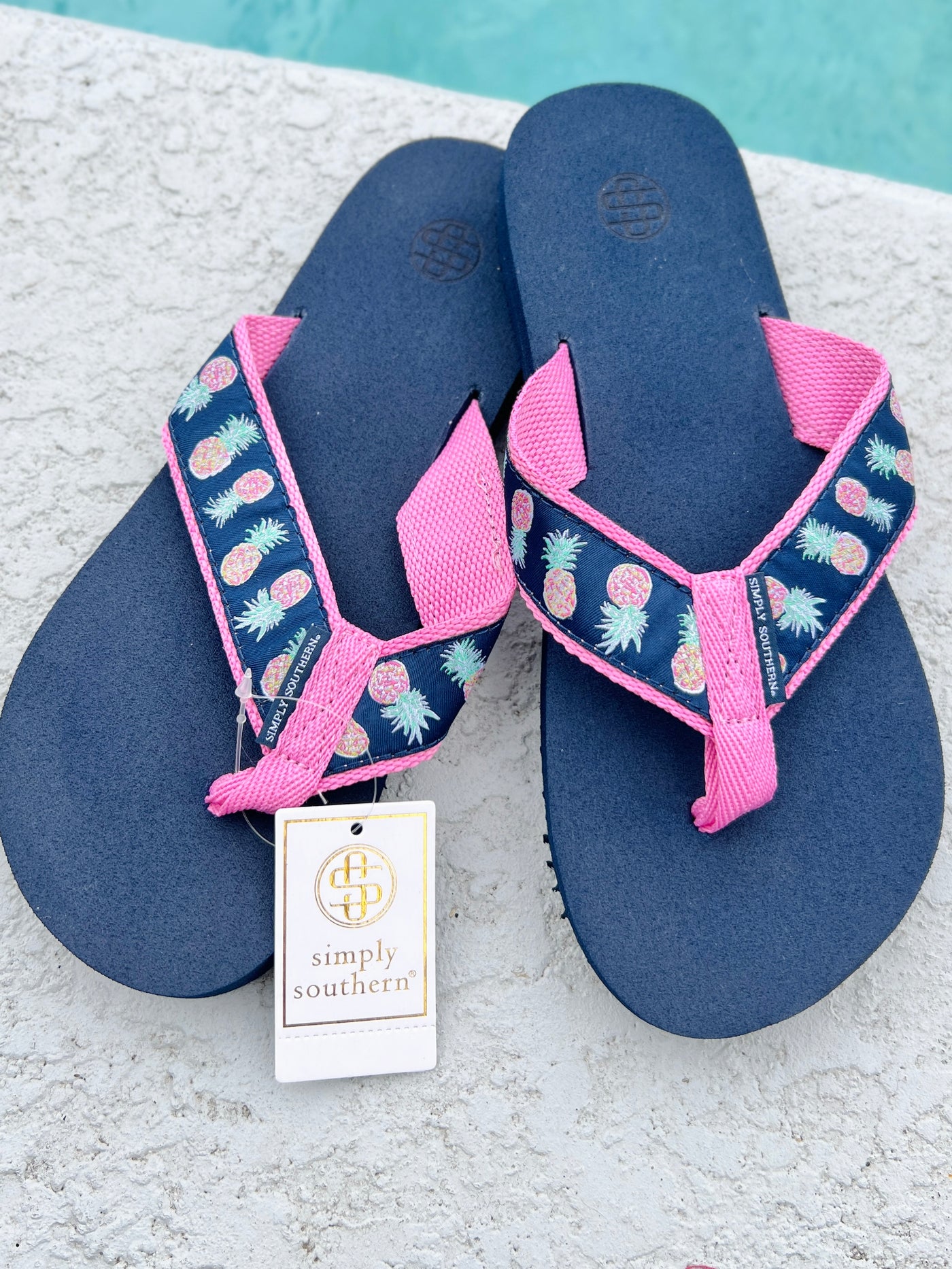 *Simply Southern* Woven Flip Flop - SNAPPER
