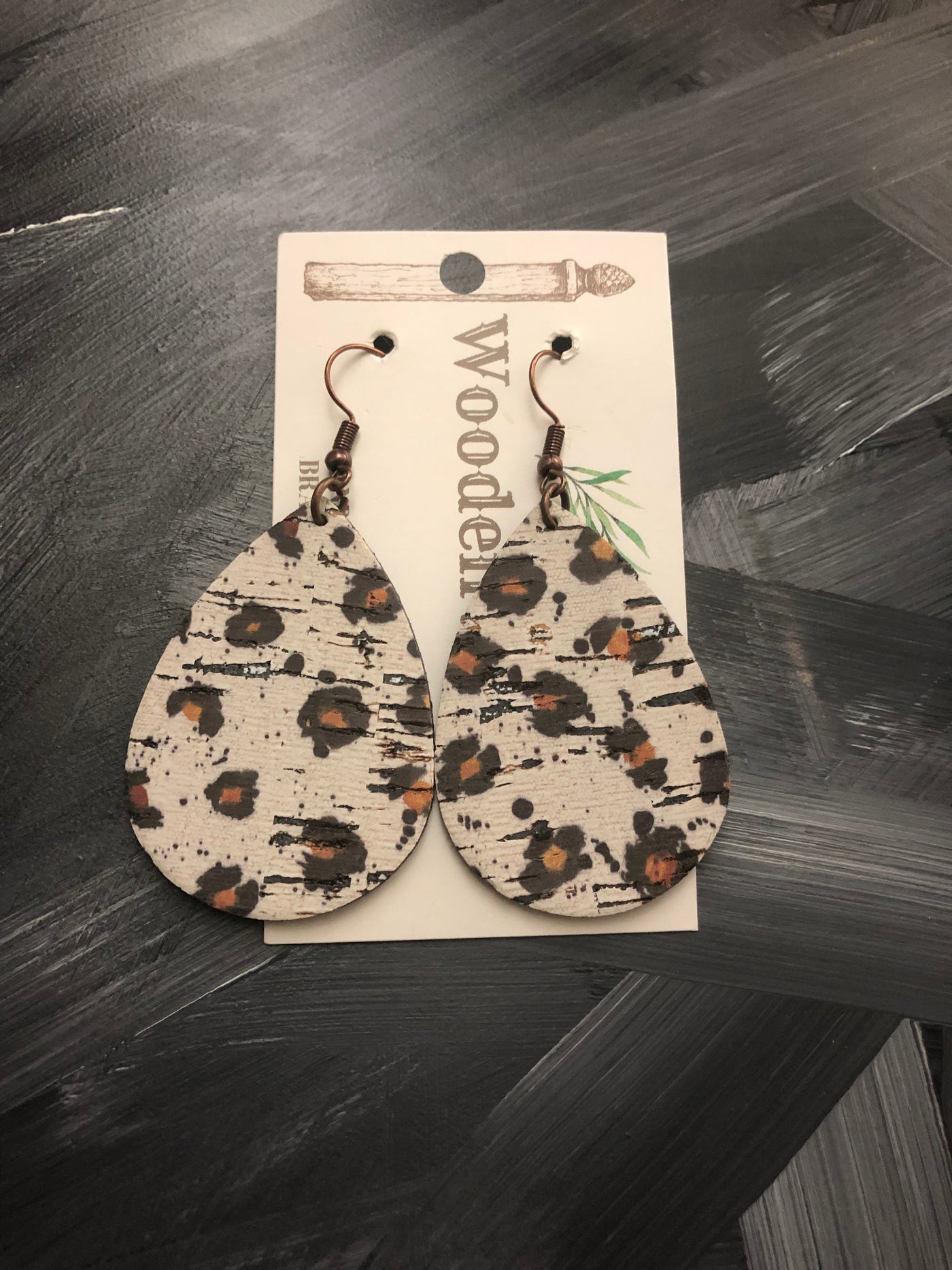 The Wooden Fence Earrings  Animal Print & Camo Collection