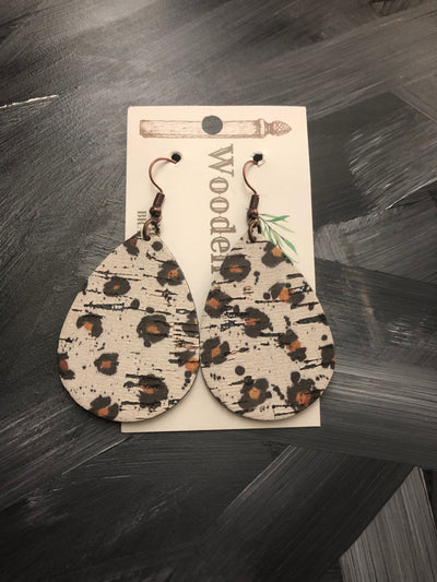 The Wooden Fence Earrings  Animal Print & Camo Collection