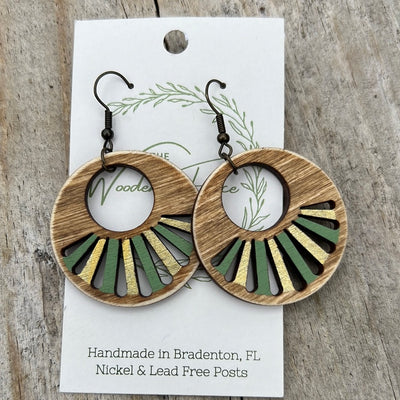 The Wooden Fence Earrings Wood Collection