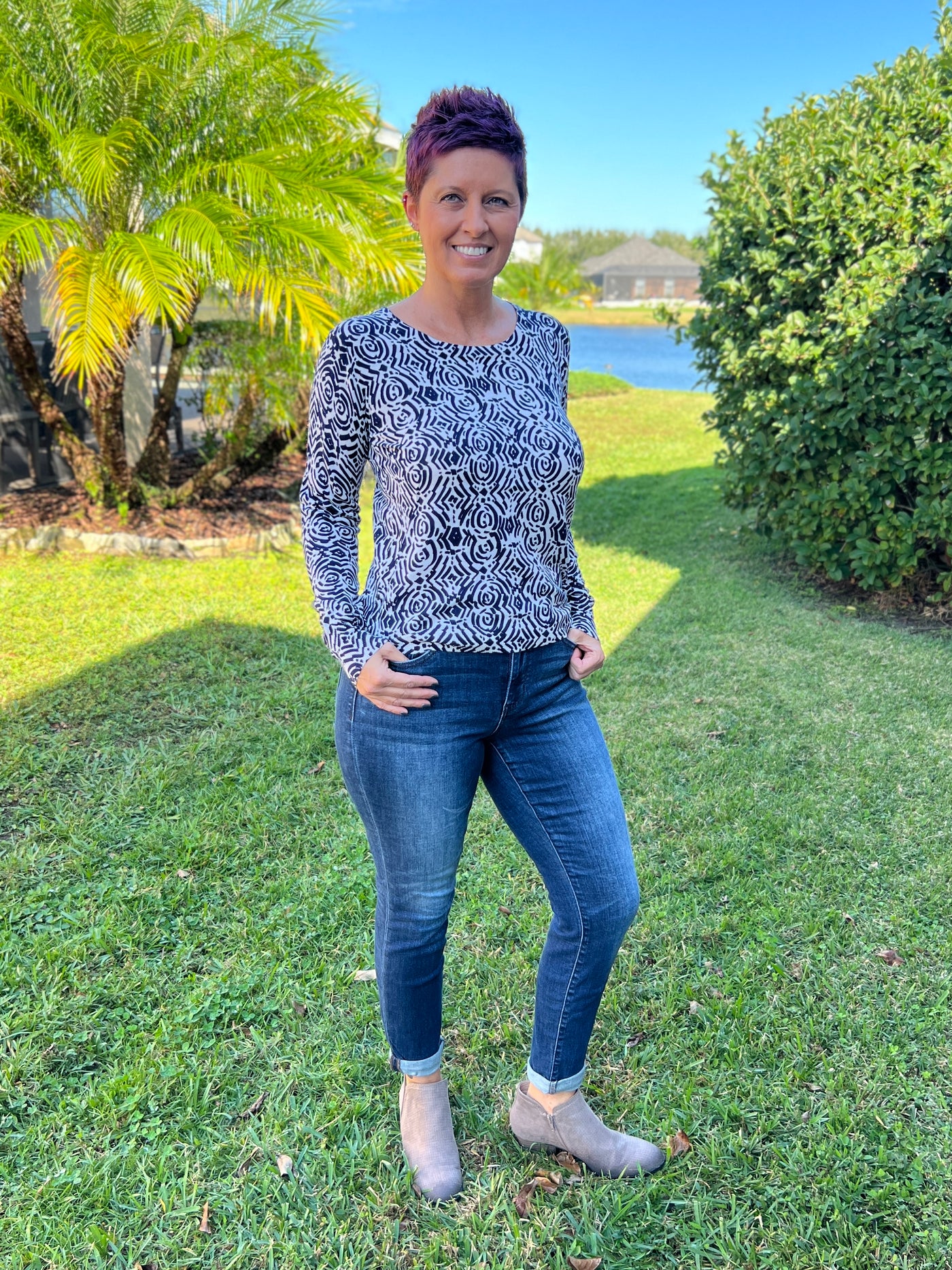 Katie Sweater in Waterdrops by Hatley