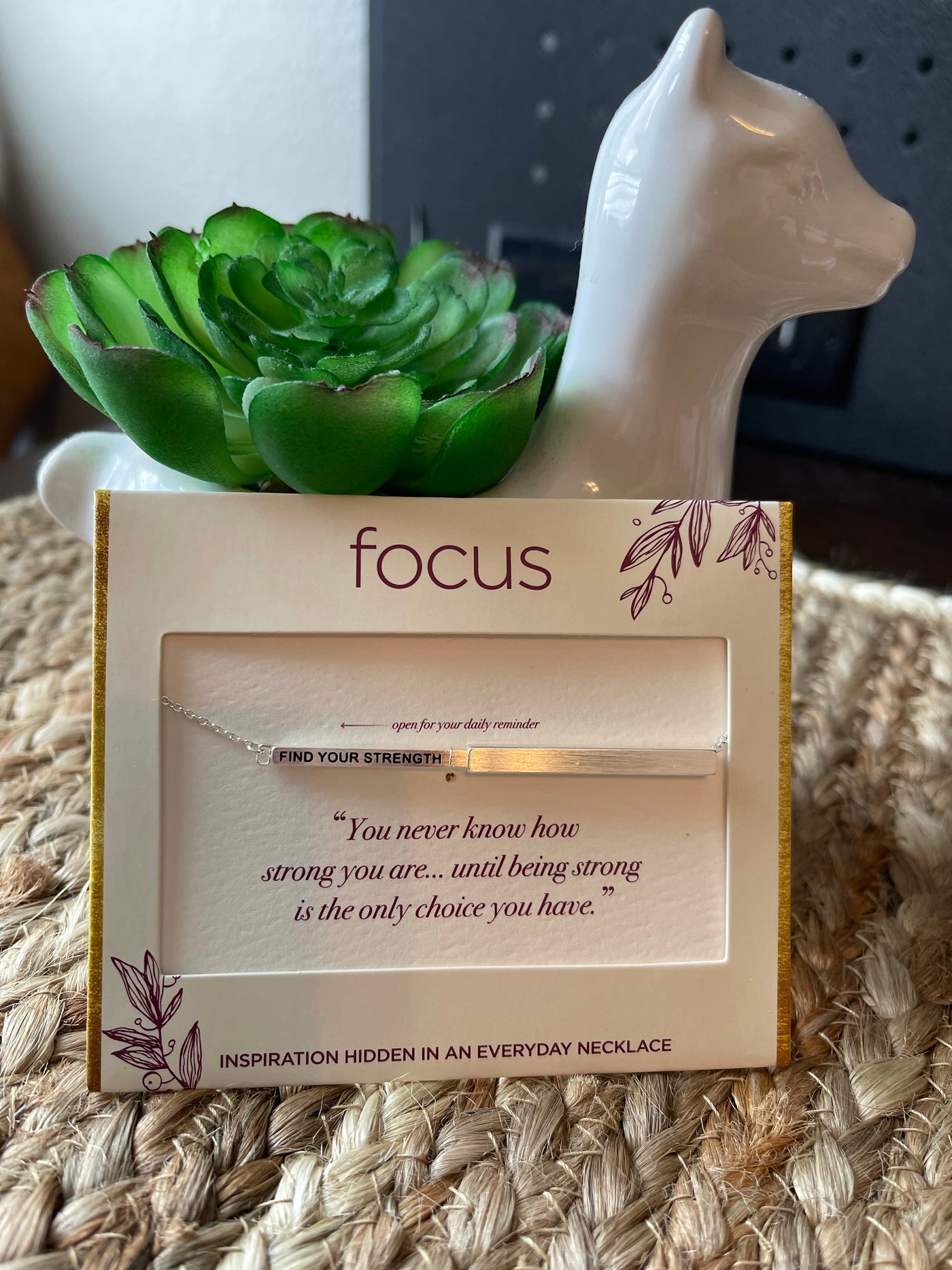 Focus Hidden Message Necklace by Centercourt