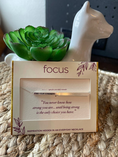 Focus Hidden Message Necklace by Centercourt