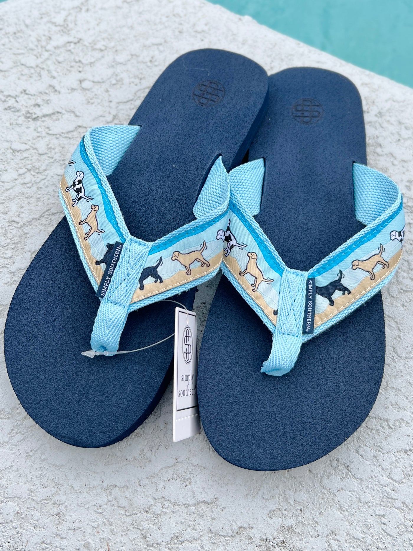 *Simply Southern* Woven Flip Flop - SNAPPER