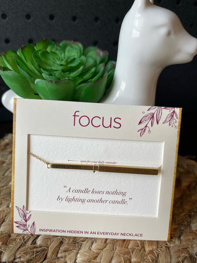 Focus Hidden Message Necklace by Centercourt