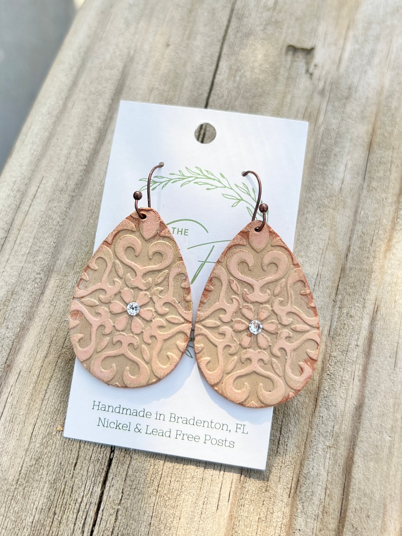 The Wooden Fence Earrings Wood Collection