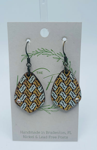 The Wooden Fence Earrings Wood Collection