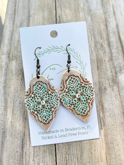 The Wooden Fence Earrings Wood Collection