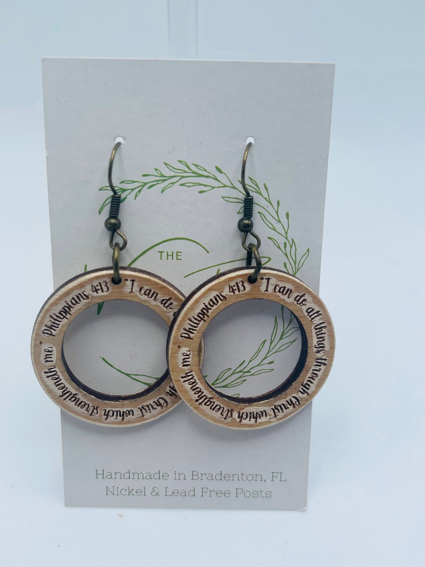 The Wooden Fence Earrings Wood Collection