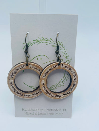 The Wooden Fence Earrings Wood Collection