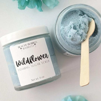 Beachy Bubbles Bath Co Foaming Sugar Scrub
