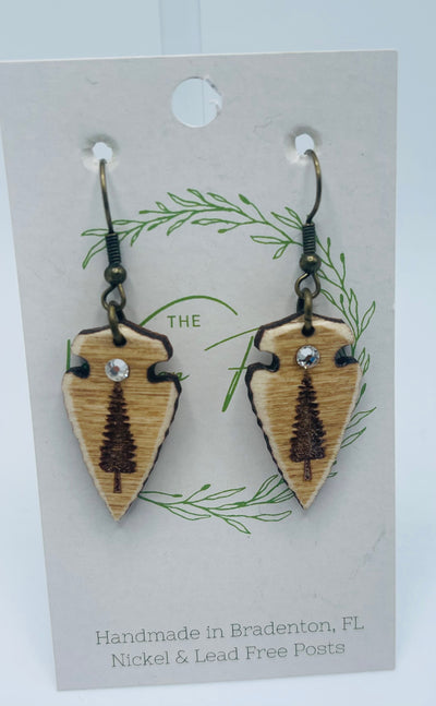 The Wooden Fence Earrings Wood Collection