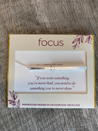 Focus Hidden Message Necklace by Centercourt